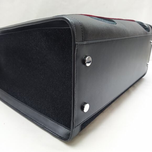 Kate Spade New York Manhattan Black Canvas Car Embellished Large Tote Bag NWT - Picture 13 of 16